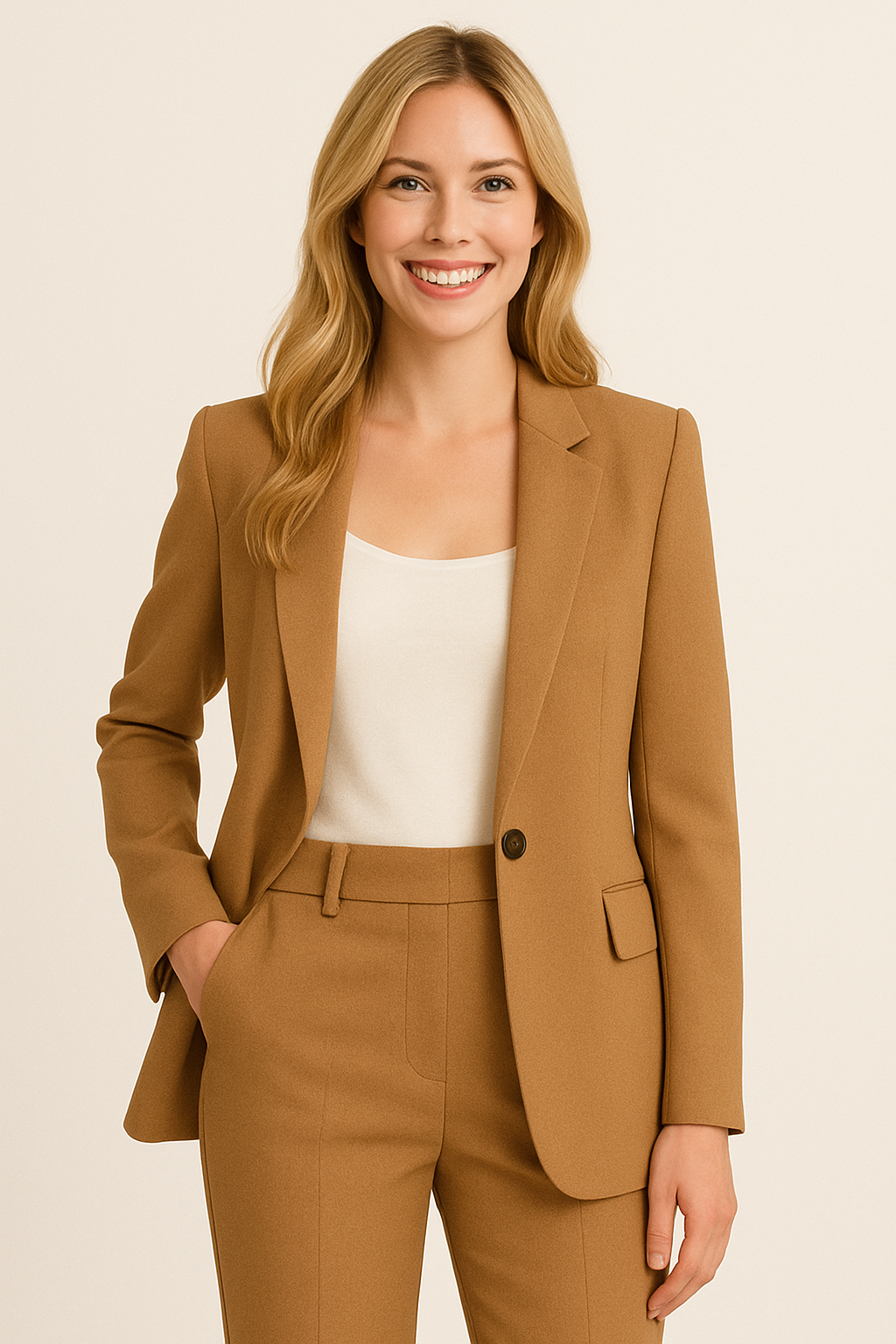 Claire™ Dames Blazer | Elegant, Losvallend & Stijlvol met Slim Fit Knopen