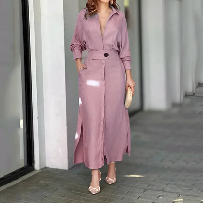 HendrixMode™ Jeanette | Maxi Jurk met V-hals